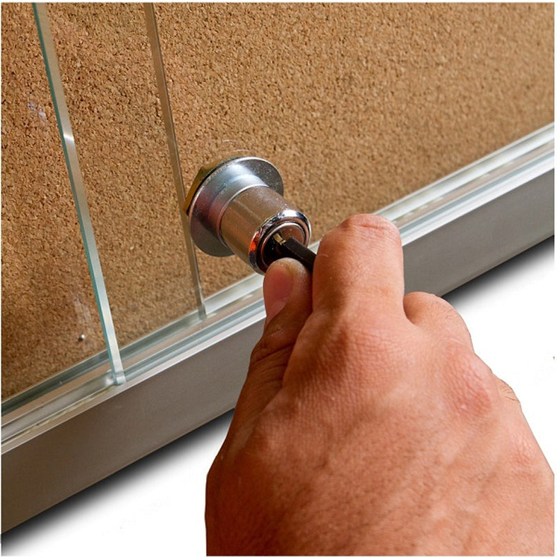 Sliding Glass Door Notice Case - Cork