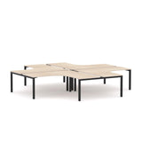 Axis 4-Person 90Deg Workstation (Plus-Layout)