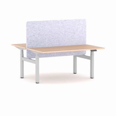 White Frame/New Oak Matte / None / W1200mm x D600mm