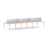 Axis 6 User Double-Sided Desks, 50x50mm Square Leg Design. Includes: AcoustiQ Screen
