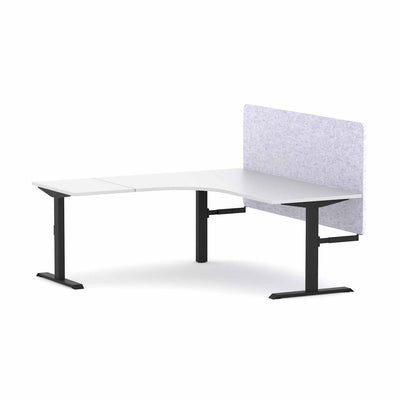 Black Frame/Studio White / None / W1800x1800mm x D750mm (Left Hand Return)