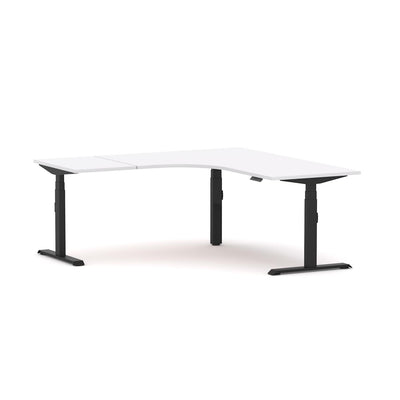 Black Frame/Studio White / None / W1800x1800mm x D750mm (Left Hand Return)