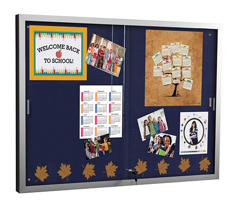 Sliding Glass Door Notice Case - Felt