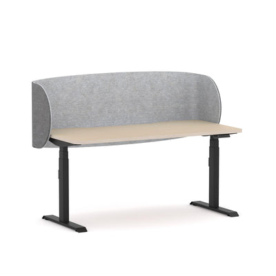 Black/Nordic Maple / None / W1500mm x D750mm w/ Scallop