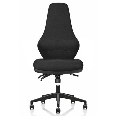 No Headrest / Black Fabric