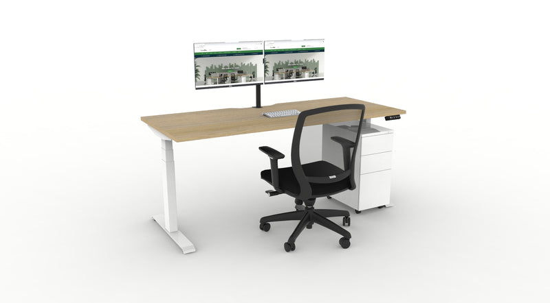 WFH Boost Plus Height Adjustable Desk Bundle