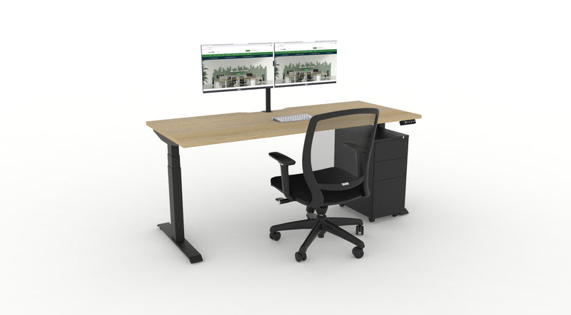 WFH Boost Plus Height Adjustable Desk Bundle