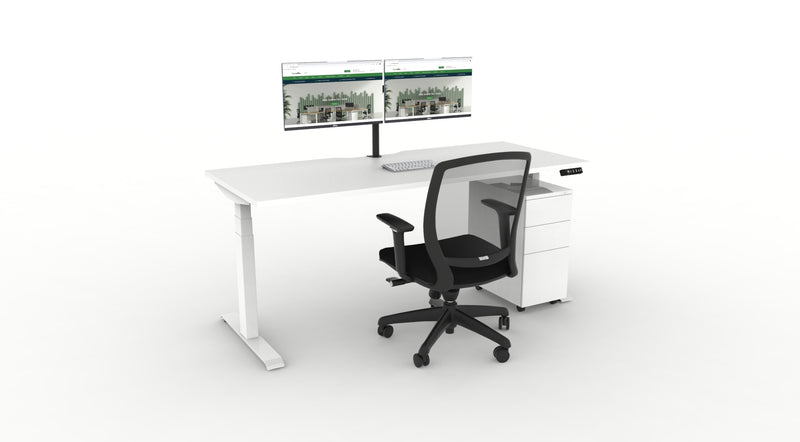 WFH Boost Plus Height Adjustable Desk Bundle