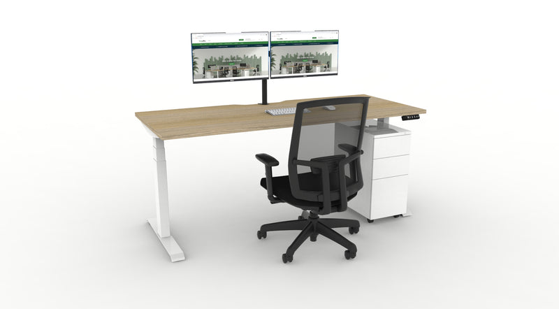 WFH Boost Plus Height Adjustable Desk Bundle