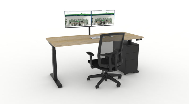 WFH Boost Plus Height Adjustable Desk Bundle