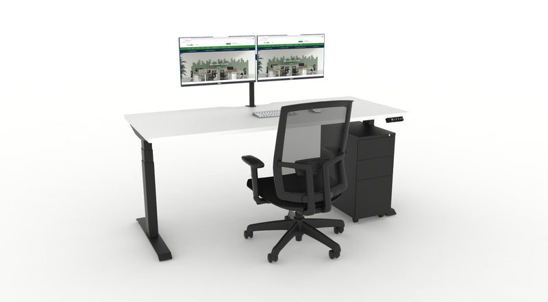 WFH Boost Plus Height Adjustable Desk Bundle