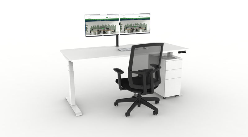 WFH Boost Plus Height Adjustable Desk Bundle