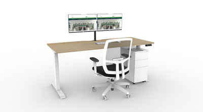 WFH Boost Plus Height Adjustable Desk Bundle