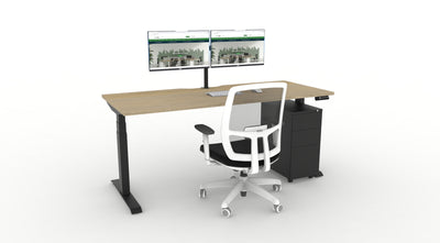 WFH Boost Plus Height Adjustable Desk Bundle