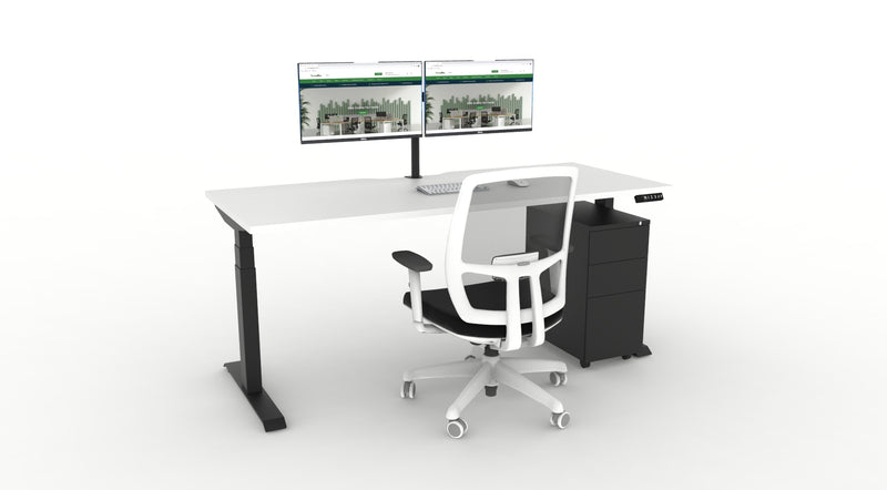 WFH Boost Plus Height Adjustable Desk Bundle