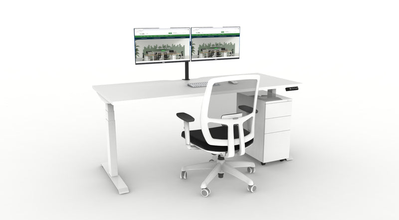 WFH Boost Plus Height Adjustable Desk Bundle