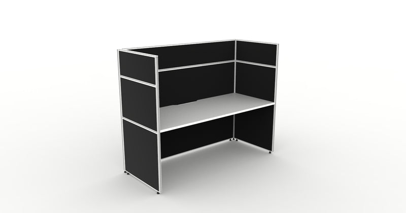 Shush30 Screen Hung Single Sided Workstations - 1500mm High Screens