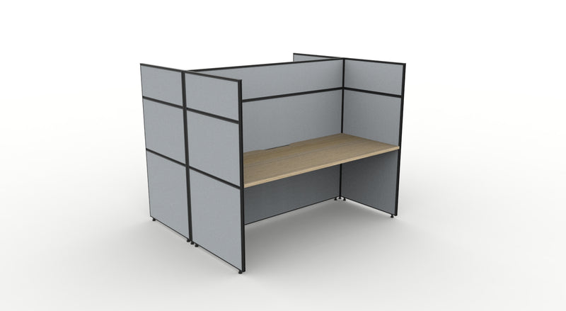 Shush30 Screen Hung Back To Back Workstations - 1500mm High Screens
