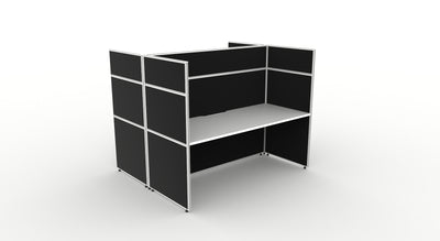 Shush30 Screen Hung Back To Back Workstations - 1500mm High Screens