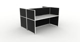 Shush30 Screen Hung Back To Back Workstations - 1200mm High Screens