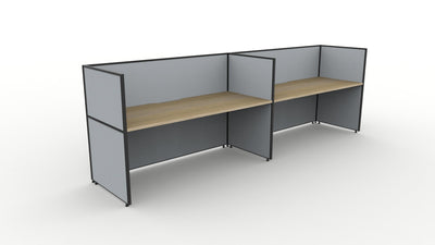 Shush30 Screen Hung 2 Person Single Sided Workstation