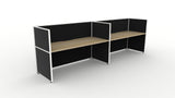 Shush30 Screen Hung 2 Person Single Sided Workstation