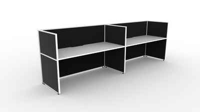 Shush30 Screen Hung 2 Person Single Sided Workstation