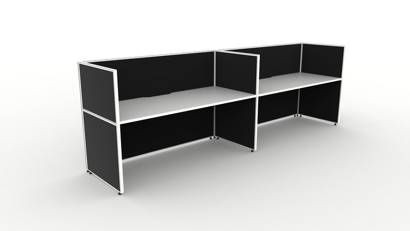 Shush30 Screen Hung 2 Person Single Sided Workstation
