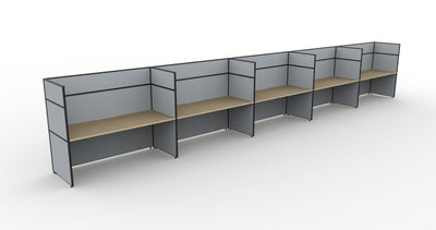 Shush30 Screen Hung Single Sided Workstations - 1500mm High Screens