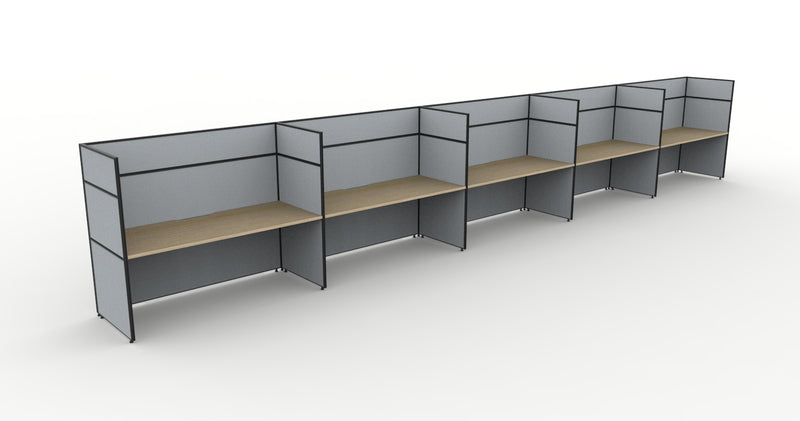 Shush30 Screen Hung Single Sided Workstations - 1500mm High Screens