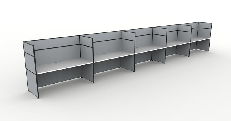Shush30 Screen Hung Single Sided Workstations - 1500mm High Screens