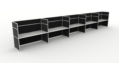 Shush30 Screen Hung Single Sided Workstations - 1500mm High Screens