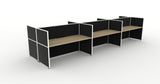 Shush30 Screen Hung 6 Person Back To Back Workstation