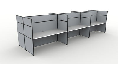 Shush30 Screen Hung Back To Back Workstations - 1500mm High Screens