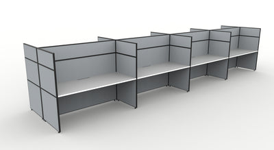 Shush30 Screen Hung Back To Back Workstations - 1500mm High Screens