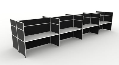 Shush30 Screen Hung Back To Back Workstations - 1500mm High Screens