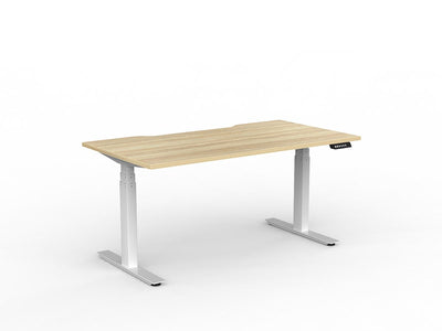 1500mm x 800mm / White Powdercoat / New Oak Ravine