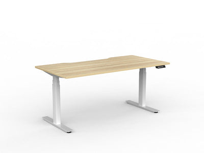 1600mm x 800mm / White Powdercoat / New Oak Ravine