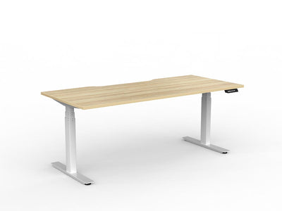 1800mm x 800mm / White Powdercoat / New Oak Ravine
