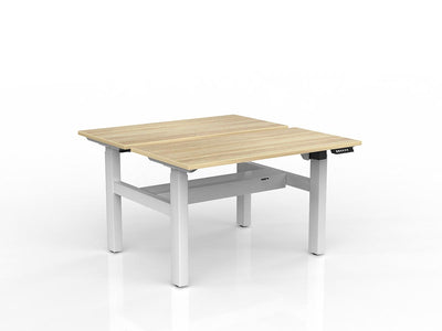 1200mm x 600mm / White Powdercoat / New Oak Ravine
