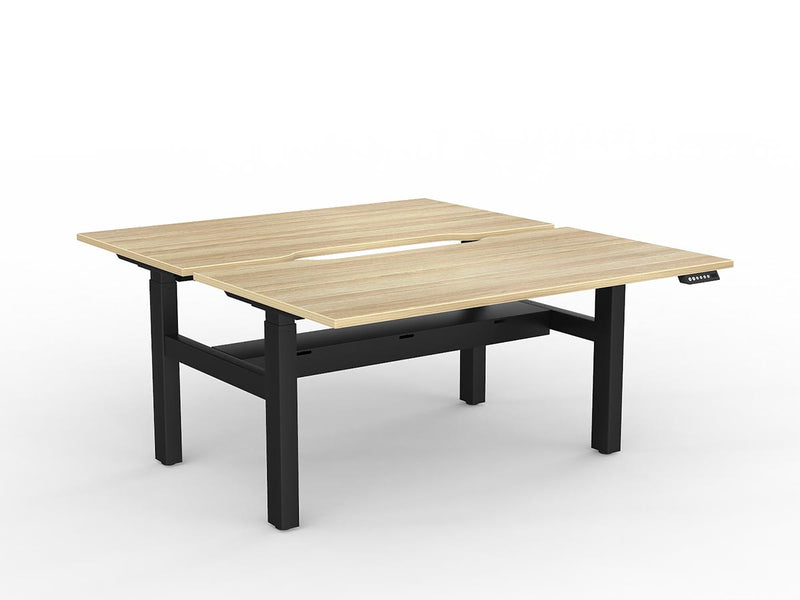 Agile 2-Column Electric Shared Desk - Cable Tray