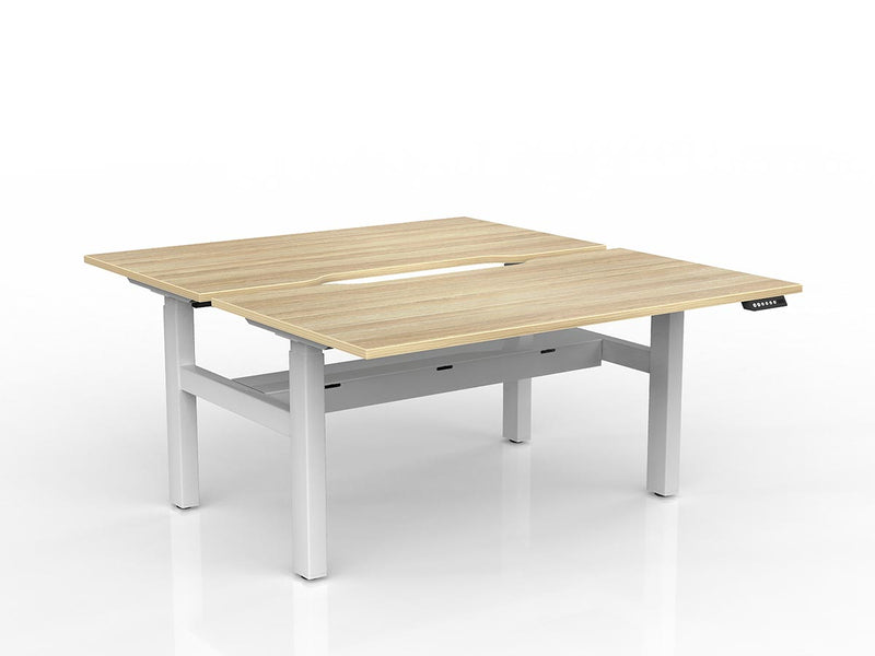 Agile 2-Column Electric Shared Desk - Cable Tray