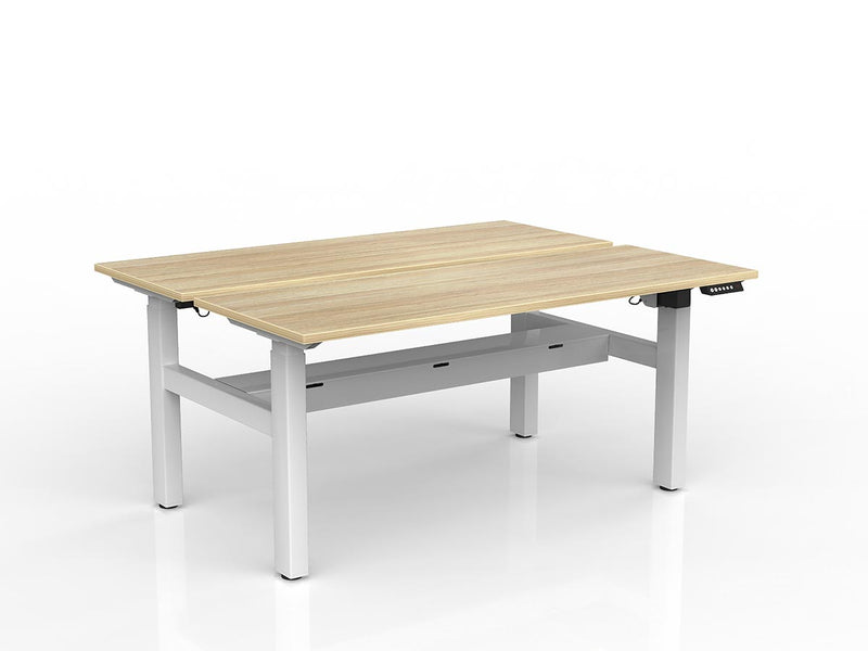 Agile 2-Column Electric Shared Desk - Cable Tray