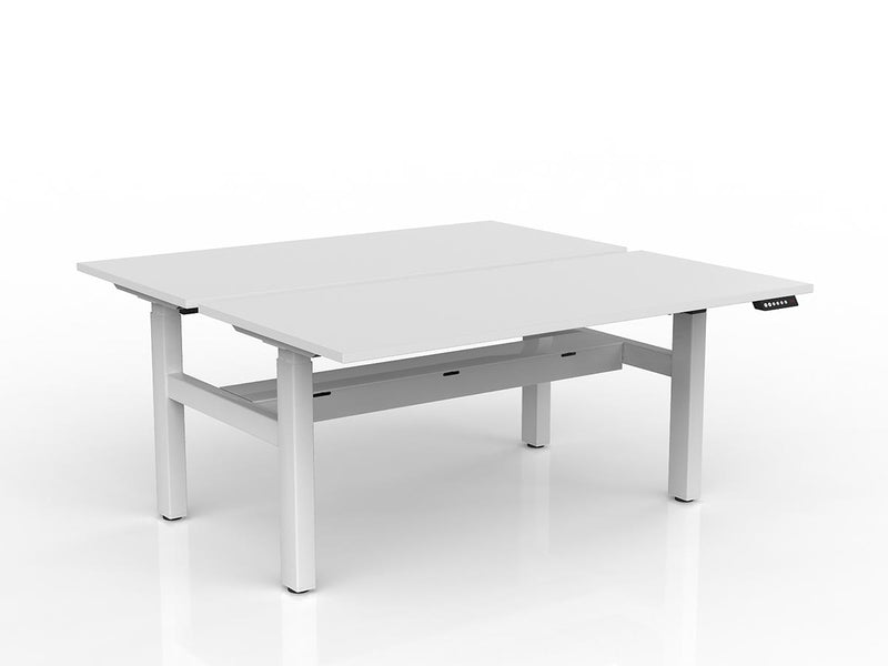 Agile 2-Column Electric Shared Desk - Cable Tray
