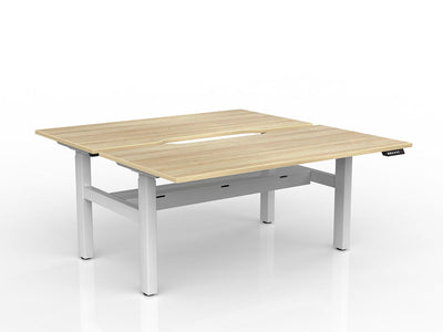1600mm x 800mm / White Powdercoat / New Oak Ravine