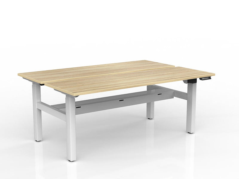 Agile 2-Column Electric Shared Desk - Cable Tray