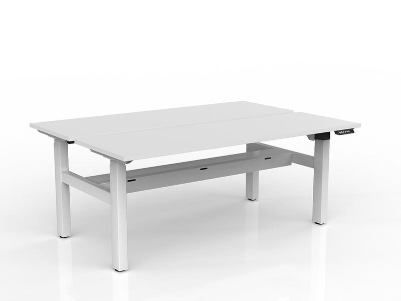 Agile 2-Column Electric Shared Desk - Cable Tray