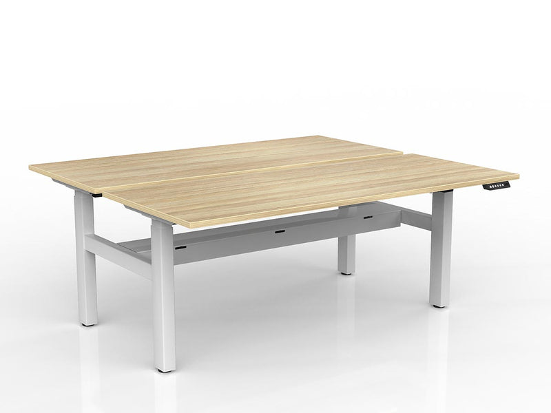 Agile 2-Column Electric Shared Desk - Cable Tray