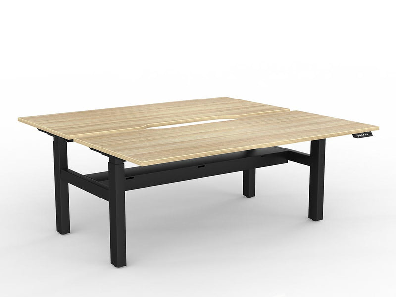 Agile 2-Column Electric Shared Desk - Cable Tray