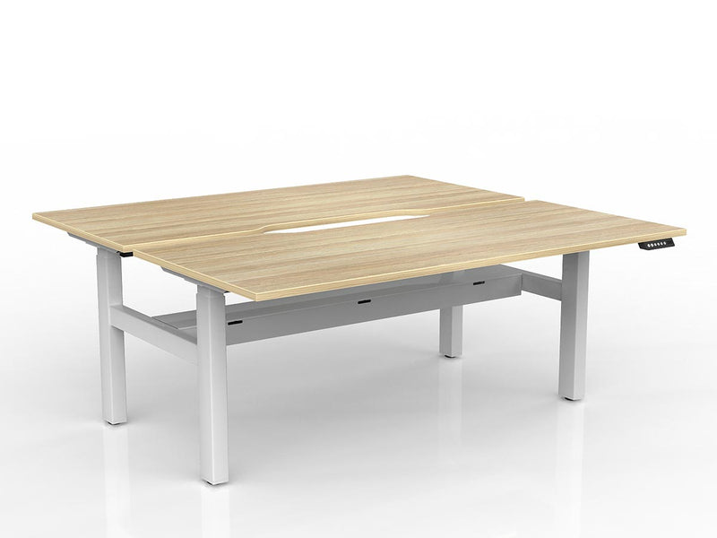 Agile 2-Column Electric Shared Desk - Cable Tray
